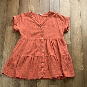 Madewell | Lightspun button-front mini dress